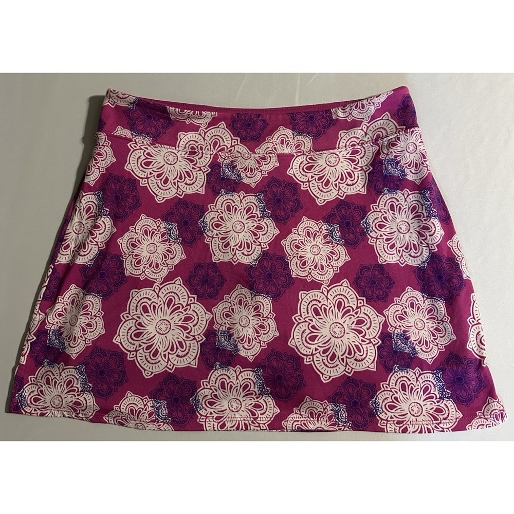 Tranquility Colorado Women's Small Pink Floral Athletic Golf Tennis Skort Skirt
